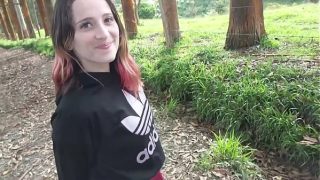 cute hot babe having an outdoor fuck session with her lover