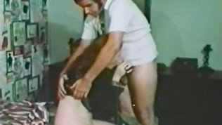 Rough violent sex in classic porn movie